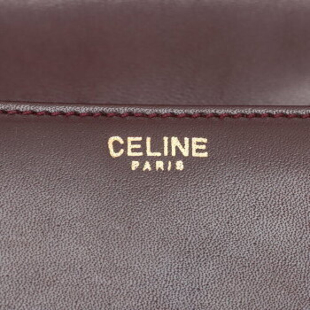 Celine carriage hardware Burgundy Red leather shoulder bag crossbody - Picture 12 of 13